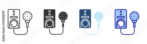Water Heater Icon Set. Designed In Multi Style