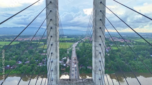 Flypast over Macapagal Bridge in Butuan Philippines