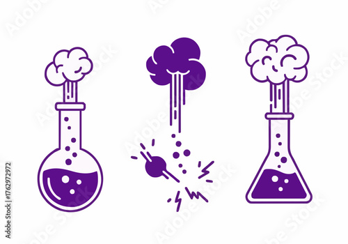 Vector illustration suitable for science icon design, experiment setup, laboratory, research setup
