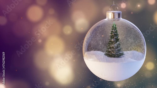 christmas tree decoration animation video
