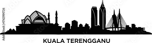 Kuala Terengganu Skyline Silhouette