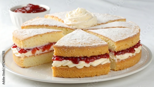 berry, cake, cakestand, circle, close, confectionery, cream, currant, dessert, food, fruit, glass, icing, jam, jelly, layer, macro, nobody, pastry, patisserie, pie, piece, plank, portion, powdered, 