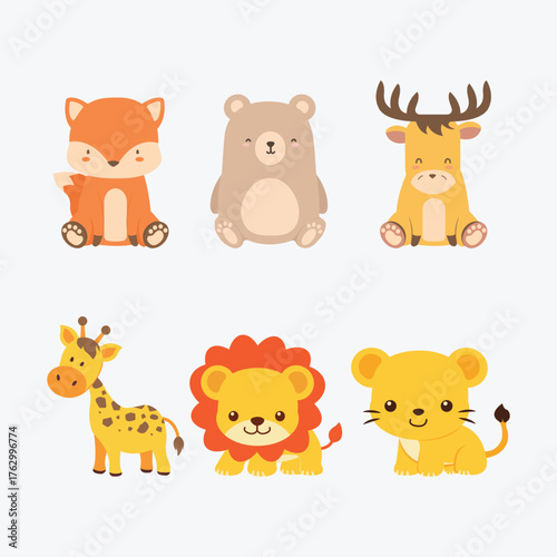 Cute Jungle Friends Animal Bundle