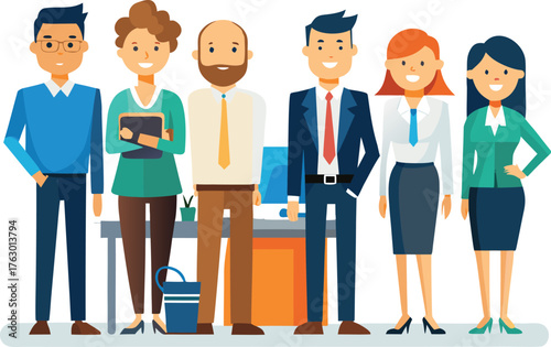 Diverse team ready to collaborate in modern office bringing fresh ideas and creating innovative solutions with professional, vibrant energy and enthusiasm