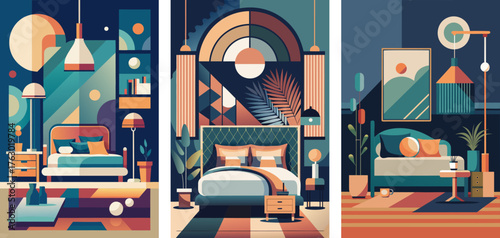 Abstract luxury bedroom interior designing concept, Beds and headboards, architecture, furniture designs
