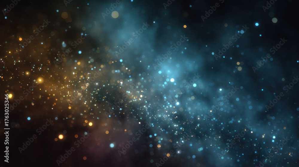 Fototapeta premium Abstract Particles and Smoke Background