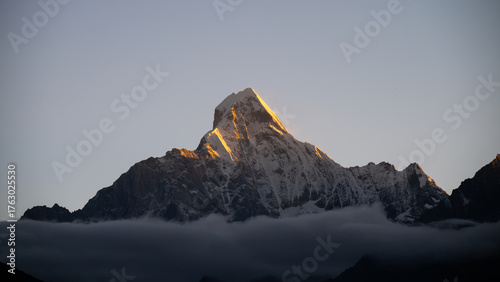 Sunrise over Mount Siguniang – Golden Peaks in Sichuan, China