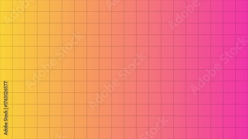 Scrolling Grid on a Warm Yellow and Peach Gradient