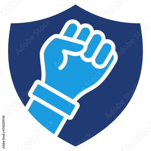 Fortify Blue Glyph Protection Icon