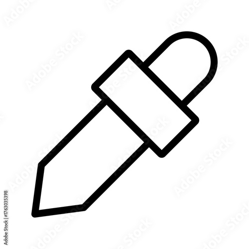 EyedropperTool or Color Picker Line Icon