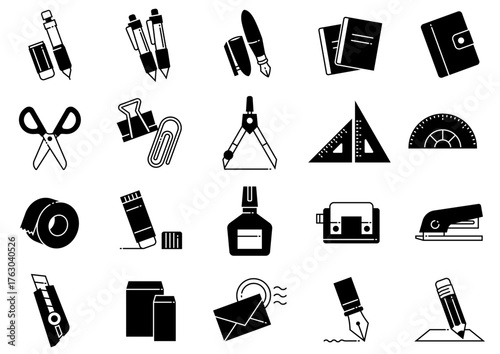 文房具アイコン02　Stationery icons
