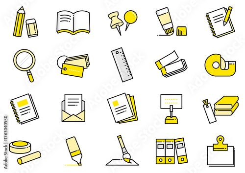 文房具アイコン06　Stationery icons