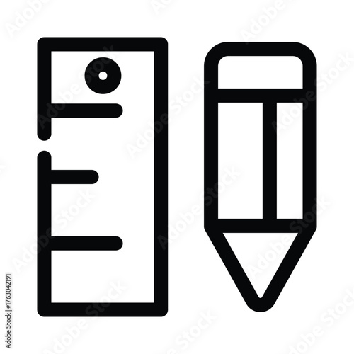 Ruler icon design template