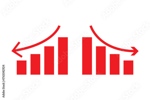 Decrease icon in black round