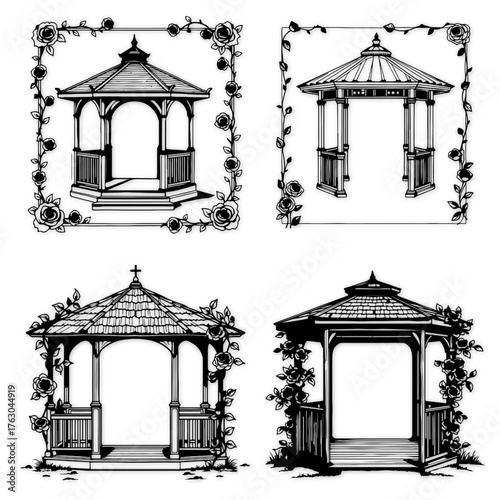 
white and black desgine vector