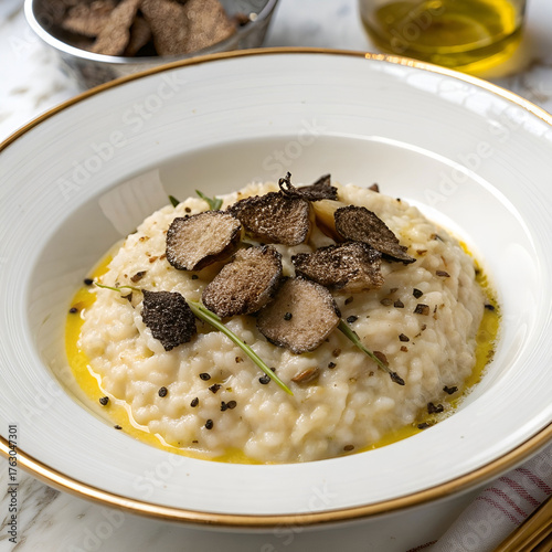 truffle risotto creamy arborio rice topped with shaved truffles