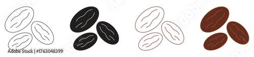  Dates icon set. Arabic fruit symbol, vector illustration .
