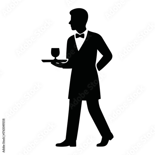 waiter silhouette