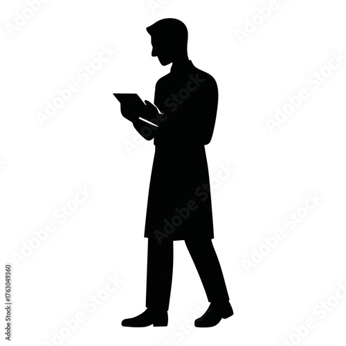 waiter silhouette