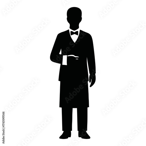 waiter silhouette