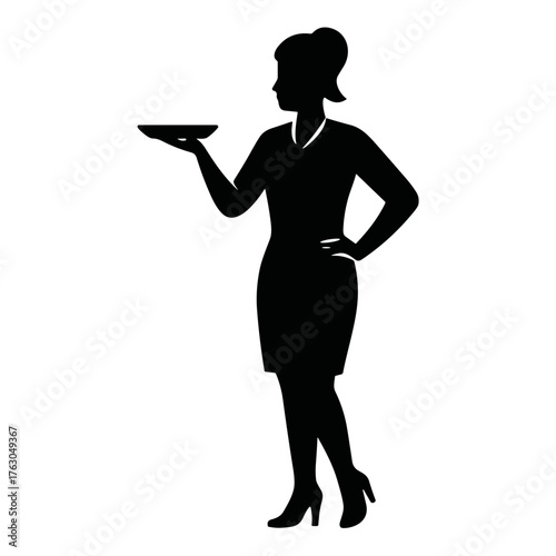 waiter silhouette