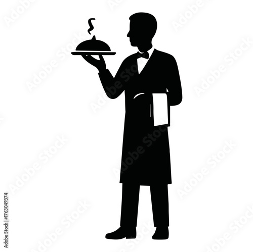 waiter silhouette