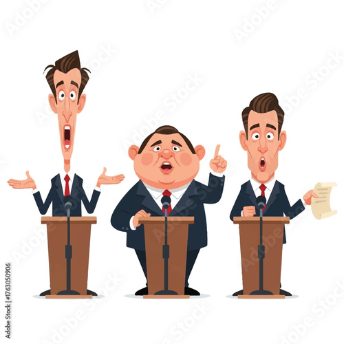 3 political figures are speaking at the pulpit