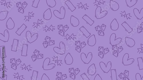 An abstract animated background with a seamless, repeating pattern, featuring various dynamic elements like soft gradients, geometric shapes, and flowing lines that create a mesmerizing.