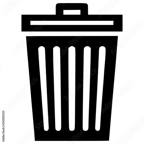 Trash can icon vector image illustration