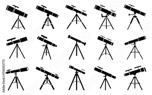telescope vector illustration