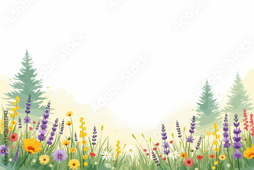 autumn landscape with house