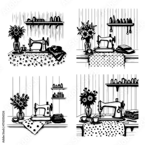  white and black desgine vector