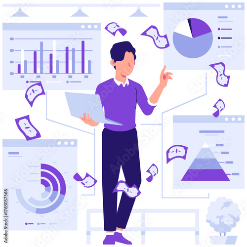 manage financial flows with various data