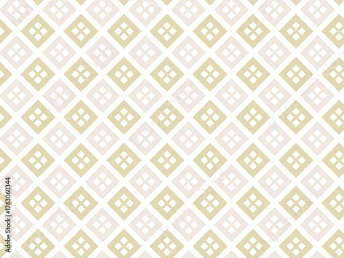 A subtle geometric diamond seamless pattern in soft beige and pale gray, perfect for wallpaper, textiles, stationery, web backgrounds, packaging, posters, gift wrap, and home decor.