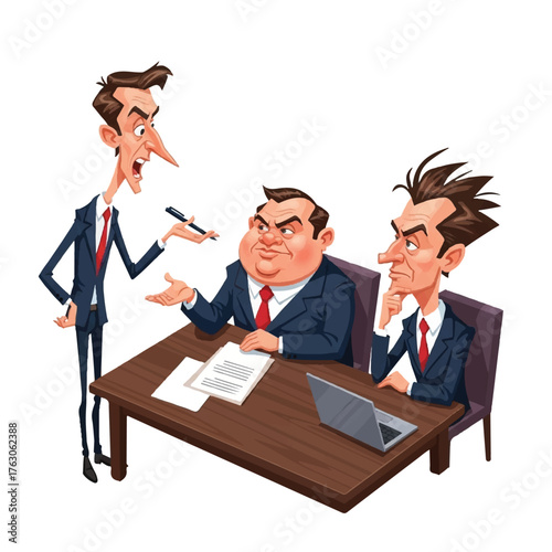 3 entrepreneurs discussing ongoing business