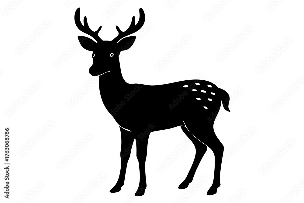 Obraz premium deer vector illustration