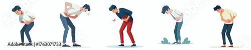 a man has a stomach ache