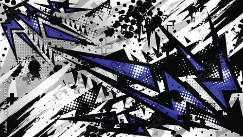 Blue Grunge Abstract Vector Background