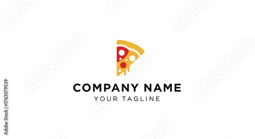 Delicious Pizza Slice Logo Design for Food Business.