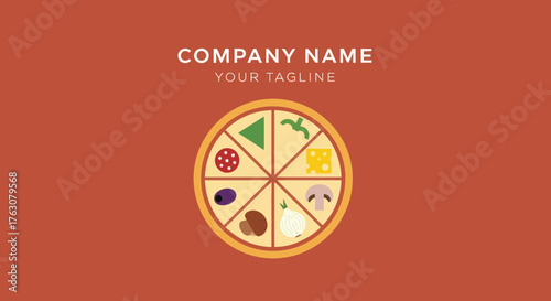 Pizza Toppings Wheel - A Culinary Medley of Flavors and Ingredients.