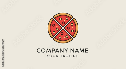 Delicious Pizza Logo Design for a Restaurant or Pizzeria.