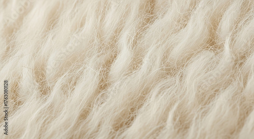 Soft Beige Woolen Fabric Background