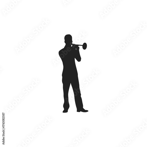 street musicians performing silhouette