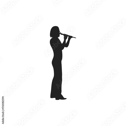 street musicians performing silhouette