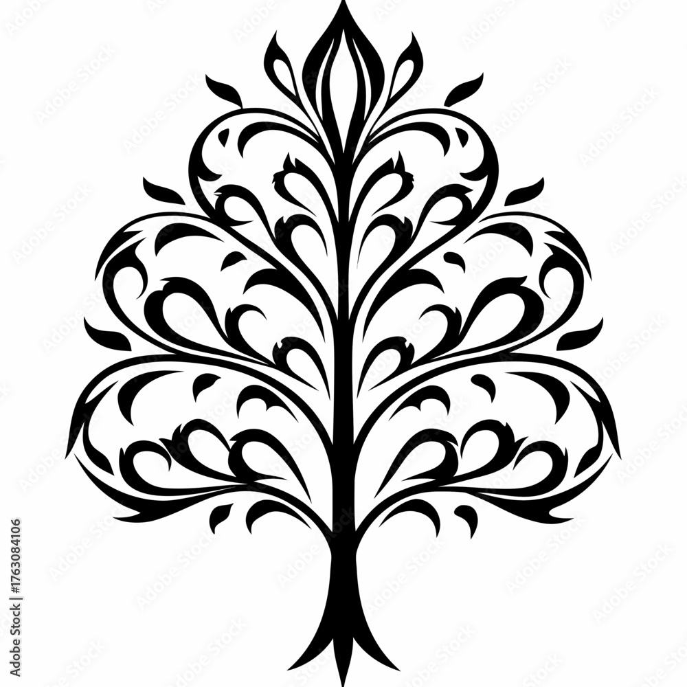 Obraz premium Cabbage tree on white background.02