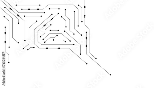 Abstract digital technology futuristic internet network speed connection white background.