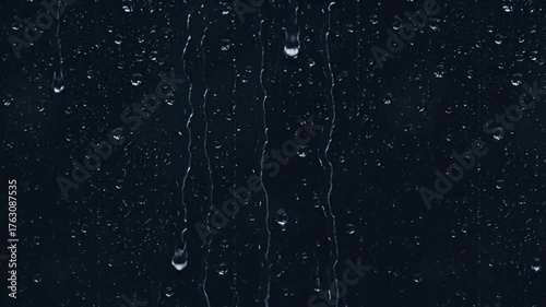 water drops on black background