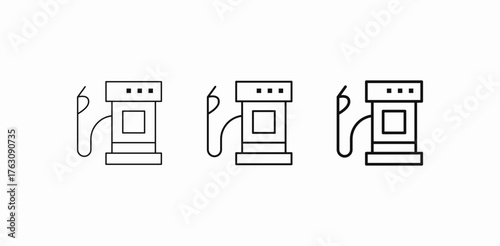 gas fuel pump icon sign vector