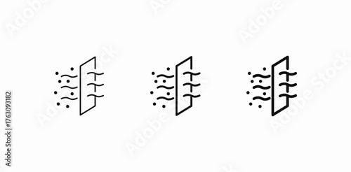 air pollen filter icon sign vector