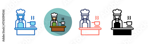 Cooking Class multistyle icon
